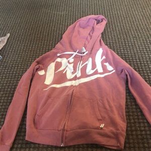 Small VS pink hoodie